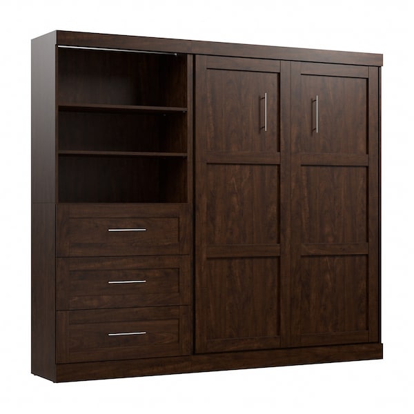 Full Wall Bed Kit, Pur, Chocolate, 95"